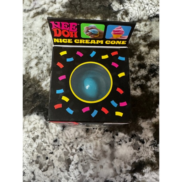 Schylling NeeDoh Nice Cream Cone Blue Fidget Toy Stress Ball Squishy 25320NAB - Picture 2 of 6